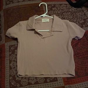 Polo pastel pink shirt